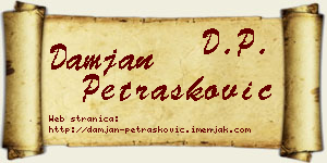 Damjan Petrašković vizit kartica